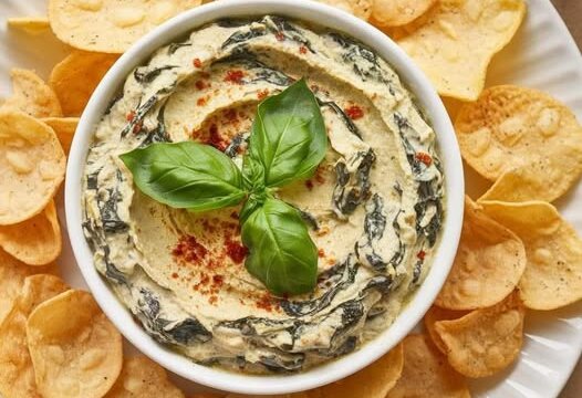 Dip-espinacas-alcachofas Dip-espinacas-alcachofas